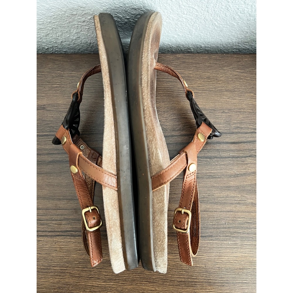 UGG Australia Women Leather Slingback Thong Sandals Brown 1007095 Size 8.5 - Picture 7 of 7
